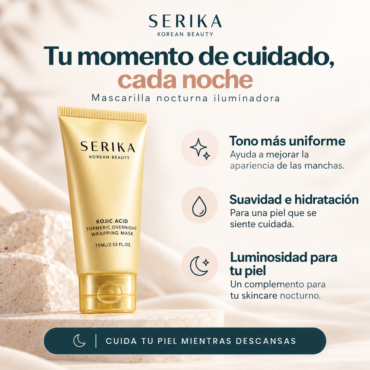 Mascarilla Nocturna Iluminadora Antimanchas